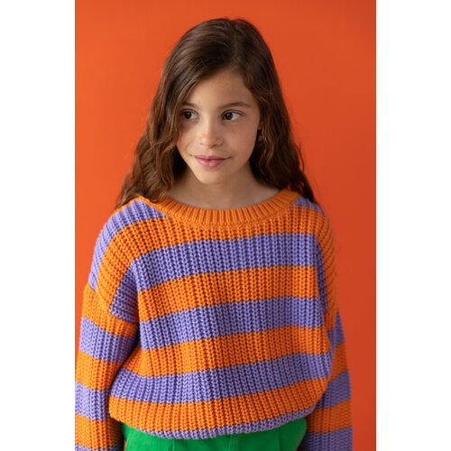 Yuki Kidswear Yuki | Chunky knitted sweater | Happy stripes