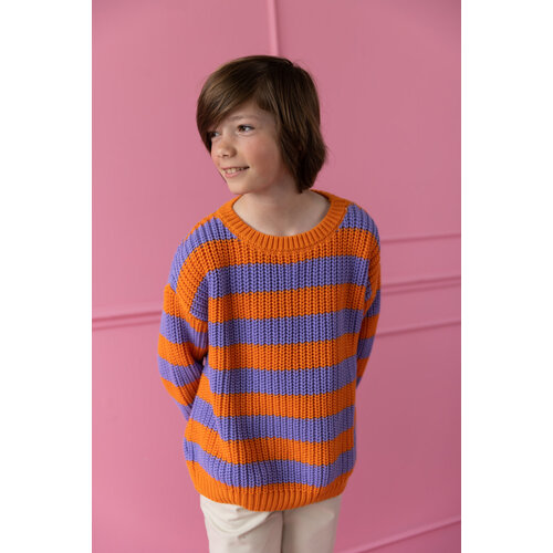 Yuki Kidswear Yuki | Chunky knitted sweater | Happy stripes