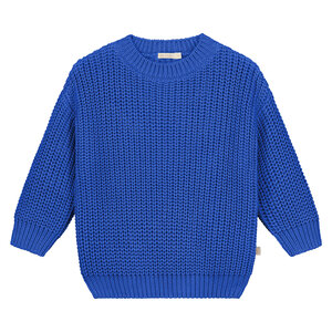 Yuki Kidswear Yuki | Chunky knitted sweater | Blueberry