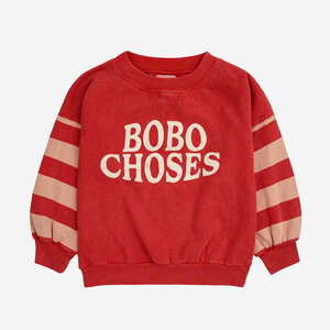 Bobo Choses Bobo Choses | Stripes sweater red