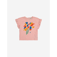 Bobo Choses | Baby Fireworks ruffle T-shirt | Pink