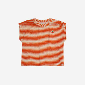 Bobo Choses Bobo Choses | Baby Orange Stripes terry shirt