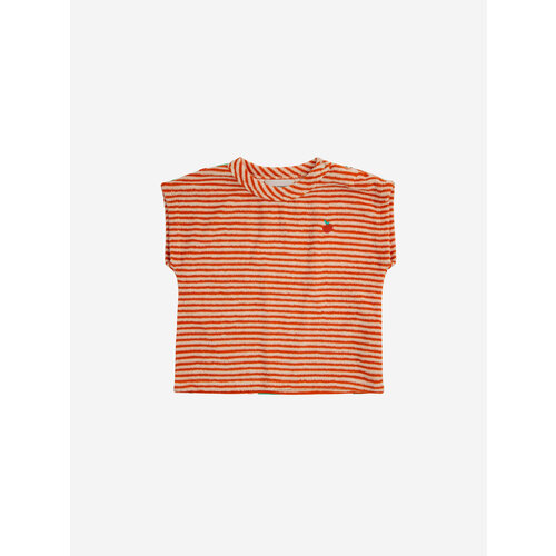 Bobo Choses Bobo Choses | Baby Orange Stripes terry shirt