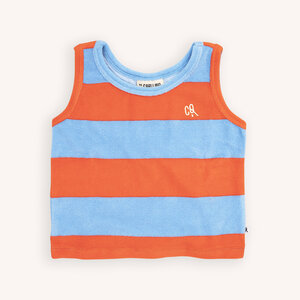 CarlijnQ CarlijnQ | Tanktop loose fit | Stripes red/blue