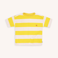 CarlijnQ | T-shirt oversized | Stripes yellow