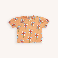 CarlijnQ | Pin wheel puffed short sleeve t-shirt