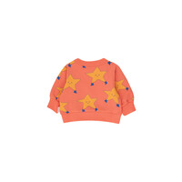 Tiny Cottons | Dancing stars baby sweatshirt | Light red