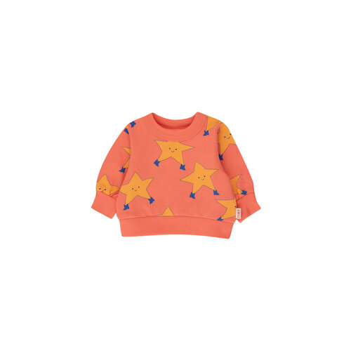 Tiny Cottons Tiny Cottons | Dancing stars baby sweatshirt | Light red