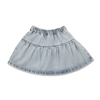 Petit Blush | Jeans Ruffle Skirt