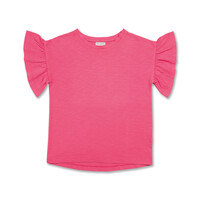 Petit Blush | Bella Ruffle tee | Hot Pink