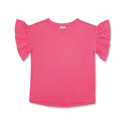 Petit Blush Petit Blush | Bella Ruffle tee | Hot Pink