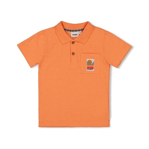 Sturdy Sturdy | Polo Checkmate | Neon oranje