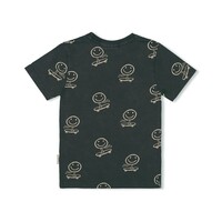 Sturdy | T-shirt AOP | Smiley Antraciet