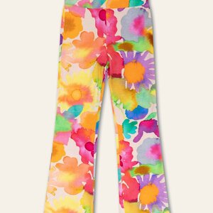Oilily Oilily | Peace flared leggings | Inky Flowers