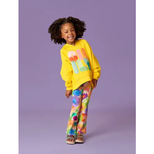 Oilily Oilily | Peace flared leggings | Inky Flowers