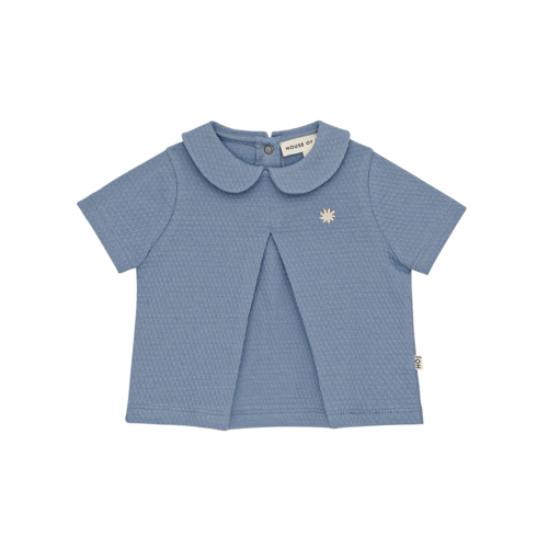 House of Jamie House of Jamie | Baby Collar Tunic Stone Blue