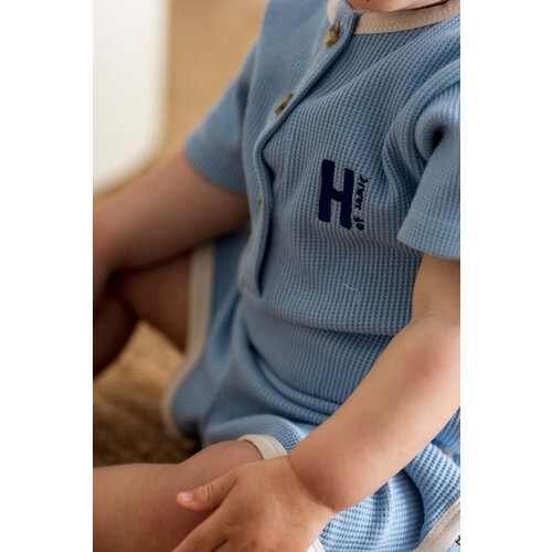 House of Jamie House of Jamie | Baby Gymsuit Milky Blue