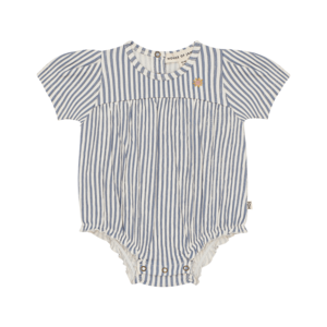 House of Jamie House of Jamie | Girls Rompersuit Cloud Blue Stripes