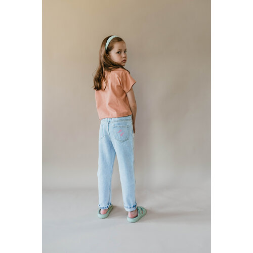 Petit Blush Petit Blush | Baggy Fit Jeans | Washed Light Blue