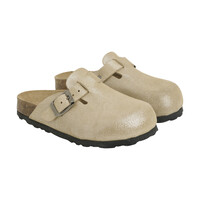 Enfant | Slippers Nubuck Leather | Champagne Beige