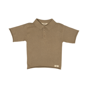 Baje Studio Baje Studio | Mackay knitted cashmere polo | Taupe