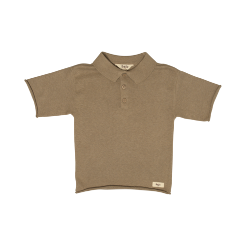 Baje Studio Baje Studio | Mackay knitted cashmere polo | Taupe