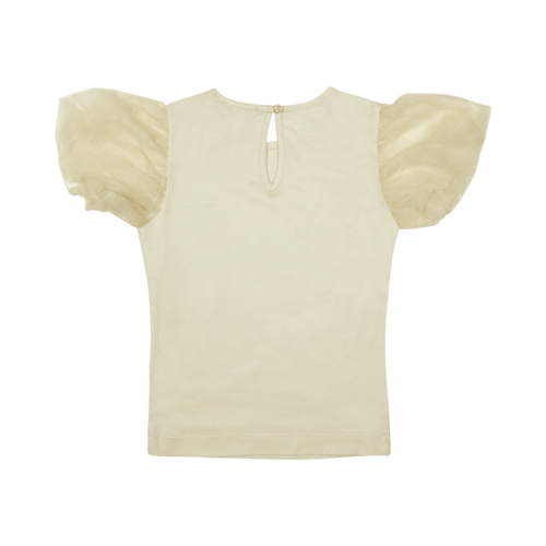 Baje Studio Baje Studio | Vivian jersey tee tule sleeves | Sand