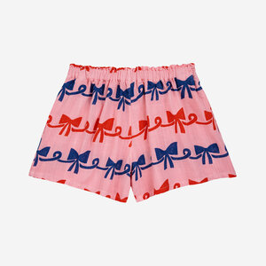 Bobo Choses Bobo Choses | Ribbon Bow  woven shorts | Pink