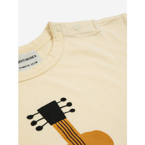 Bobo Choses Bobo Choses | Baby Acoustic Guitar T-shirt | Light Yellow