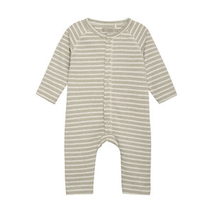 Huttelihut Huttelihut | Playsuit Striped Rib | Silver Sage