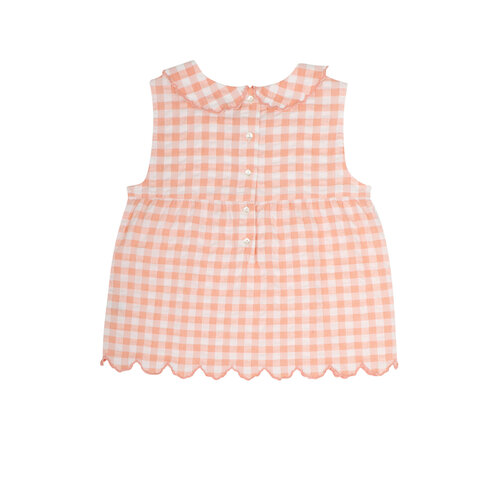 Jenest Jenest | Tess top | Peach Orange Check