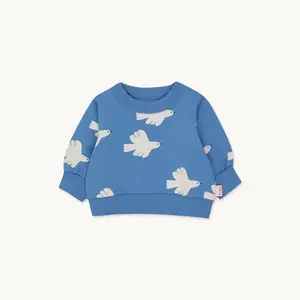 Tiny Cottons Tiny Cottons | Doves baby sweatshirt | Azure