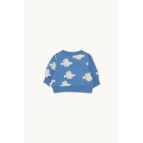Tiny Cottons Tiny Cottons | Doves baby sweatshirt | Azure