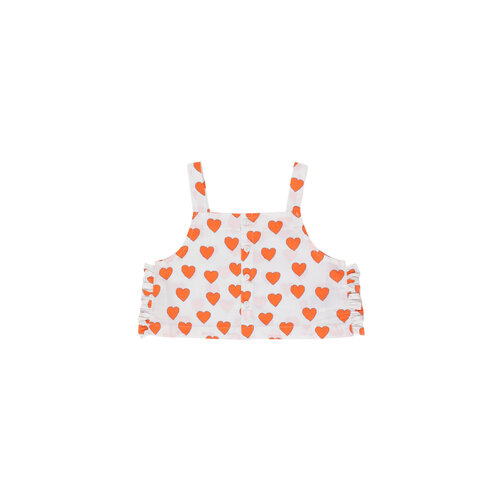 Tiny Cottons Tiny Cottons | Hearts crop top | Off-white