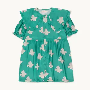 Tiny Cottons Tiny Cottons | Doves dress | Emerald