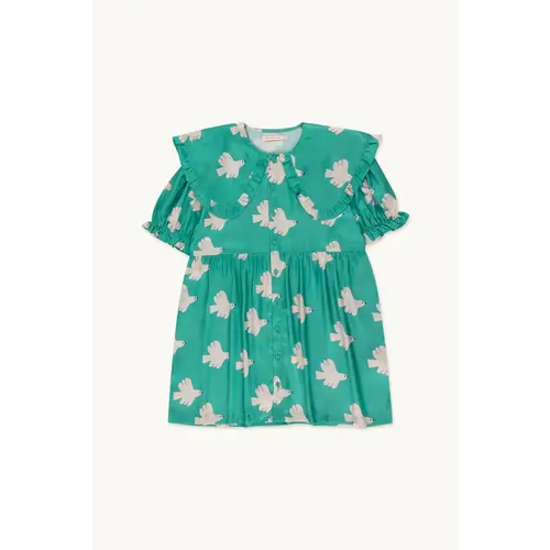Tiny Cottons Tiny Cottons | Doves dress | Emerald