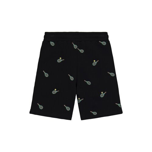 The New The New | Karlton Tennis Pique Shorts | Black