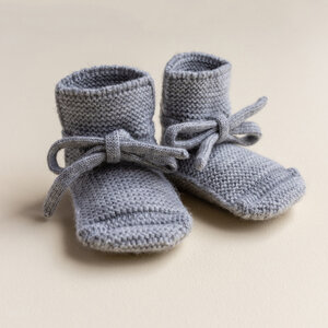 Hvid Hvid | Booties | Wollen slofjes Grey Melange