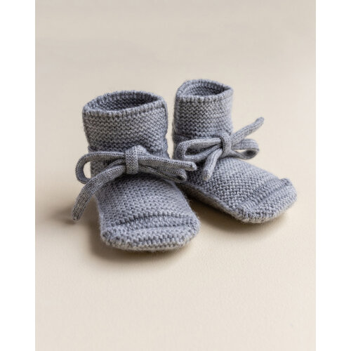 Hvid Hvid | Booties | Wollen slofjes Grey Melange