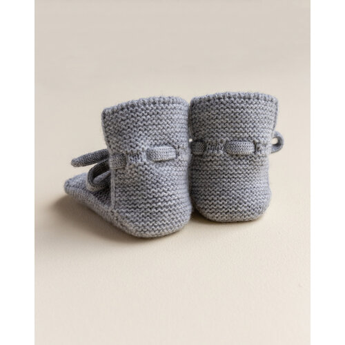 Hvid Hvid | Booties | Wollen slofjes Grey Melange