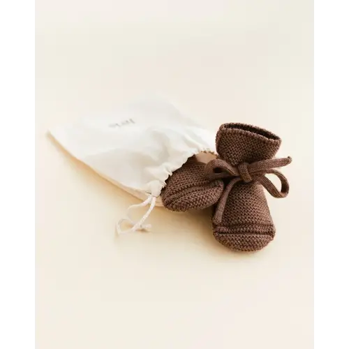 Hvid Hvid | Booties | Wollen slofjes Mocha