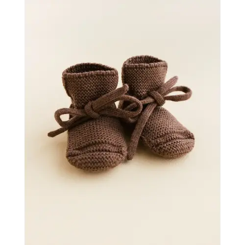 Hvid Hvid | Booties | Wollen slofjes Mocha