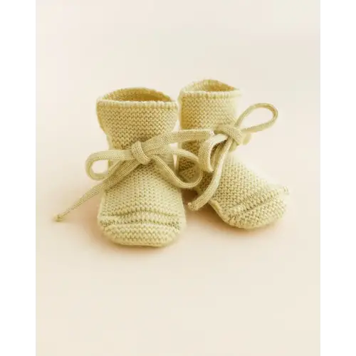 Hvid Hvid | Booties | Wollen slofjes Light Yellow