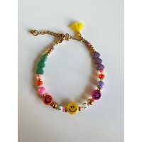 ByMelo | Armbandje smiley-hartjes