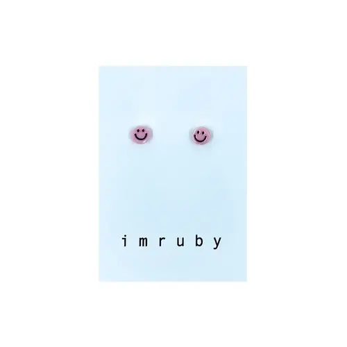 Imruby Imruby | Elle smiley stud earrings | Lila