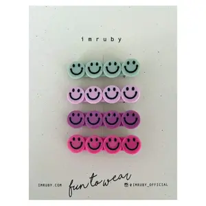 Imruby Imruby | Hapiness set 4 smiley hairclips