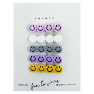 Imruby Imruby | All smiles set 5 smiley hairclips