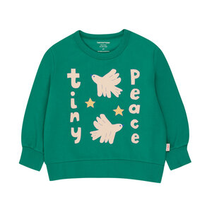 Tiny Cottons Tiny Cottons | Peace sweatshirt | Deep Green