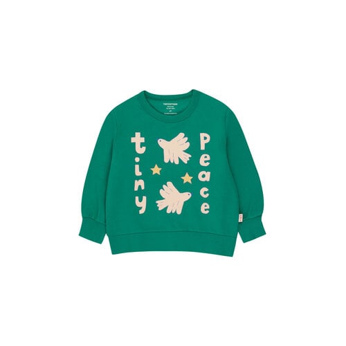 Tiny Cottons Tiny Cottons | Peace sweatshirt | Deep Green