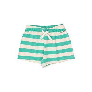 Tiny Cottons Tiny Cottons | Stripes short | Light Cream + Emerald